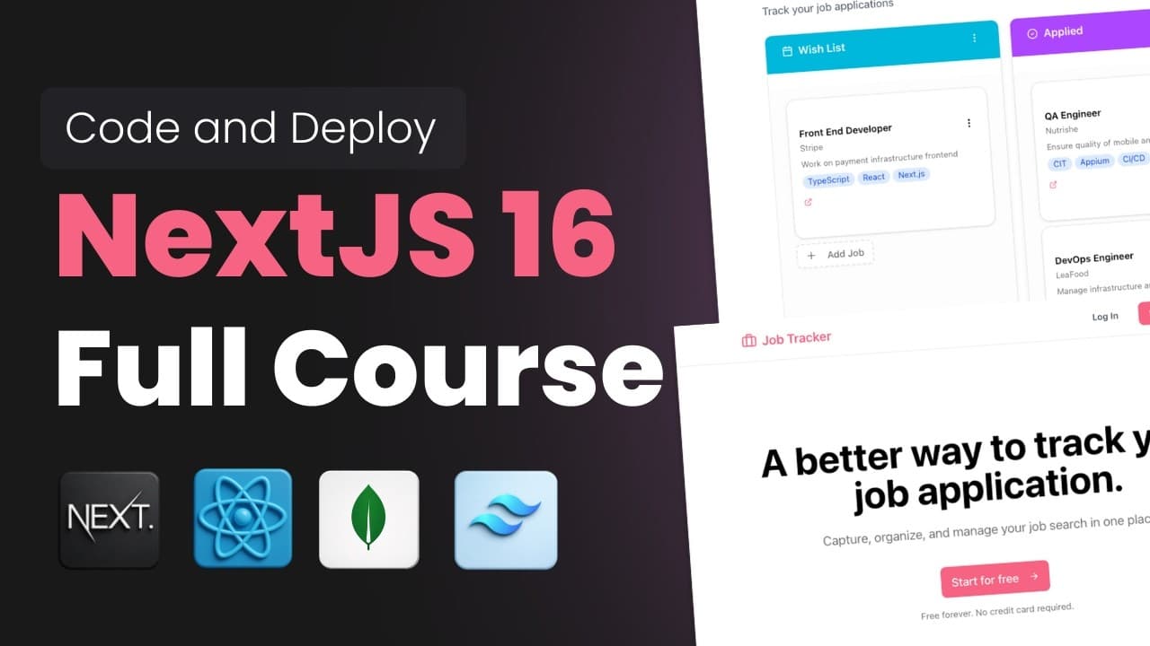 Next.js Project - Build a Full Stack App