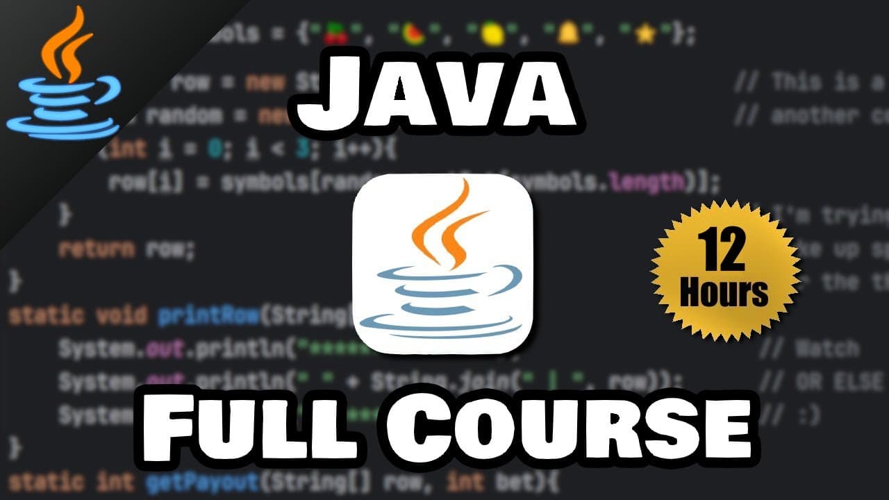 Java Crash Course